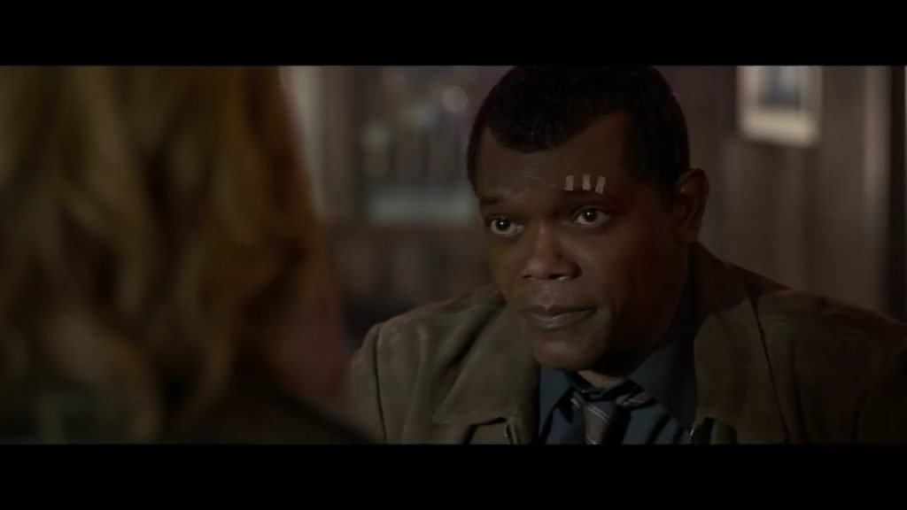 Captain Marvel Nick Fury with Stitched Eyebrow