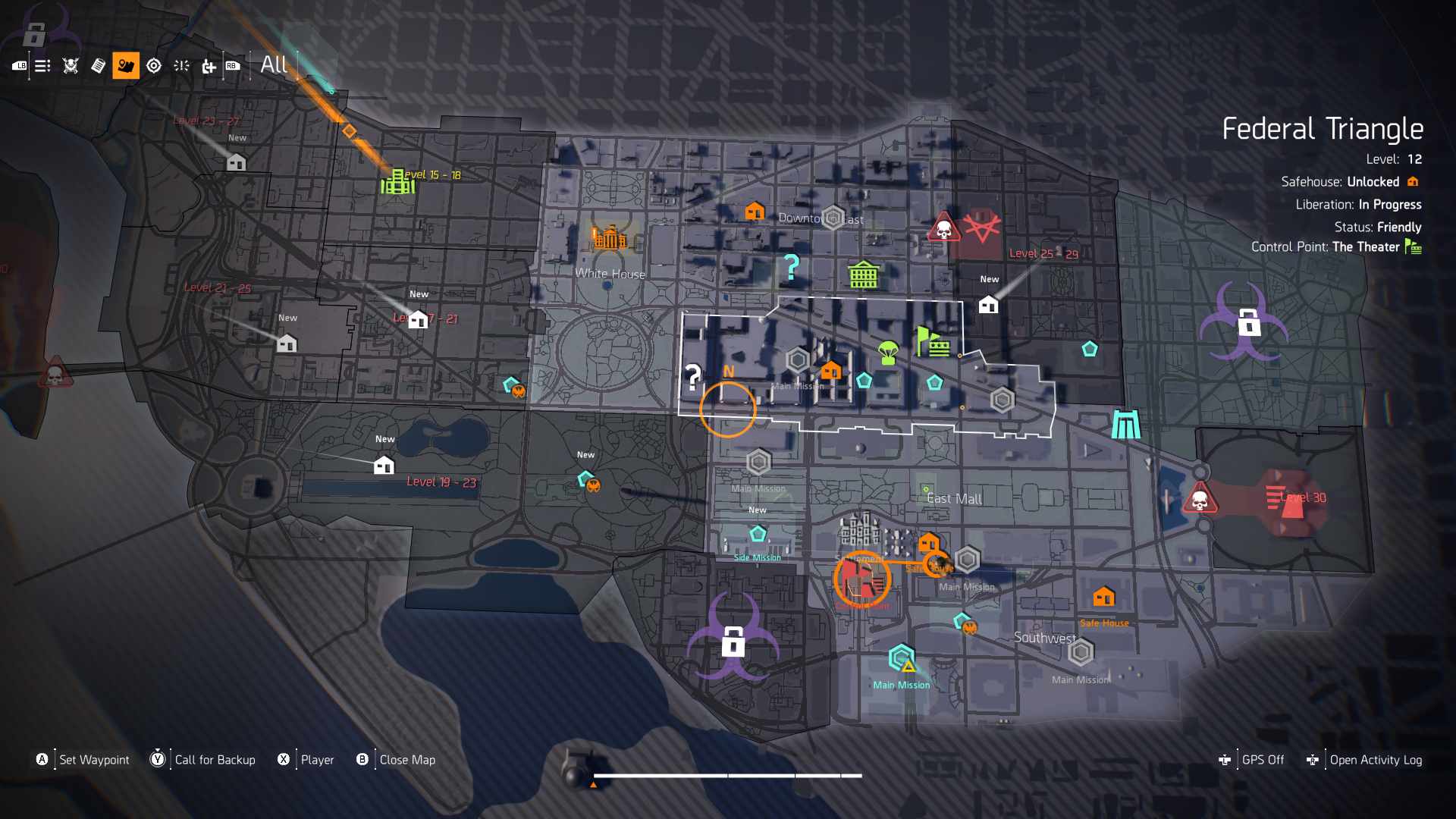 Карта the division