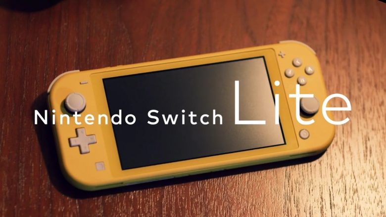 Nintendo Switch Lite on hardwood table