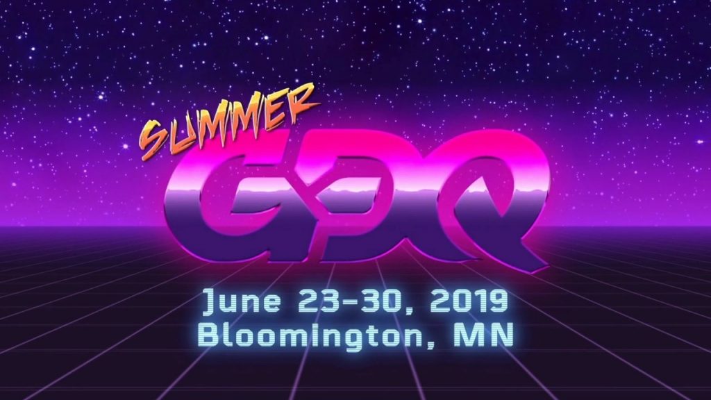 SGDQ 2019 Dates