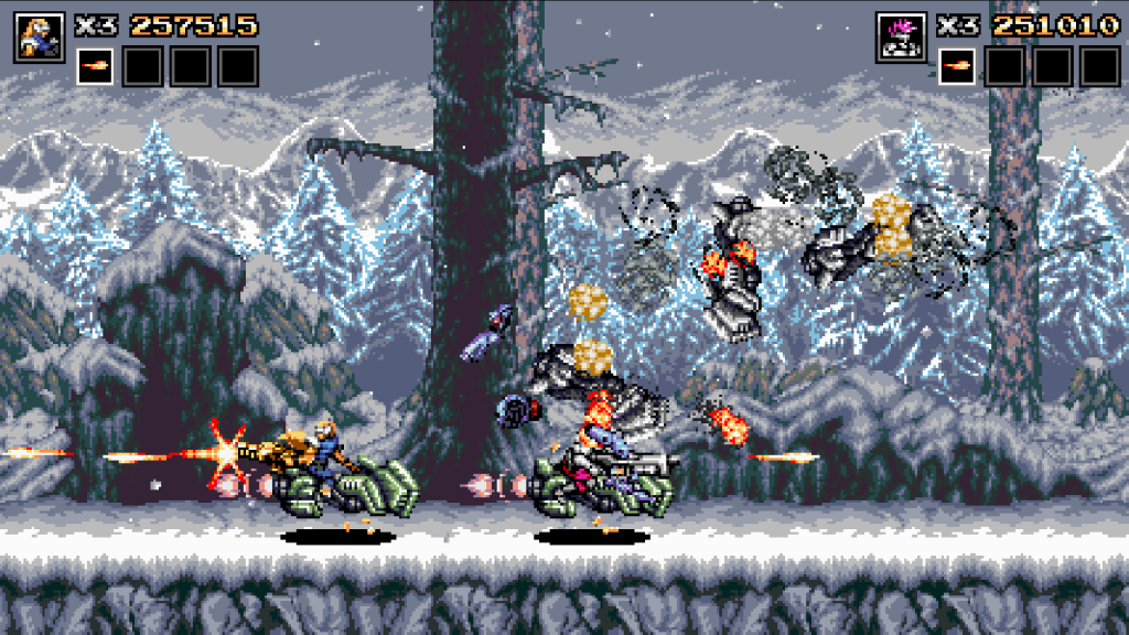 Blazing Chrome Snow Level