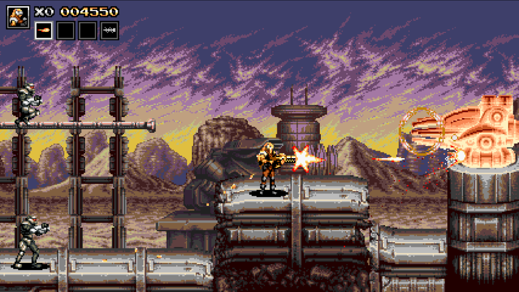 Blazing Chrome Turret