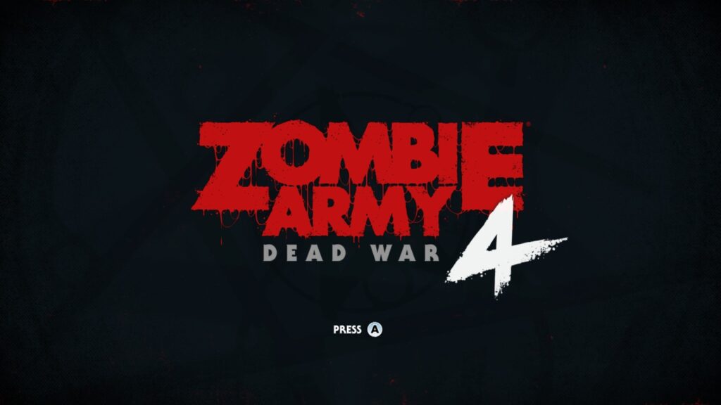 Zombie Army 4 Dead War Title Screen