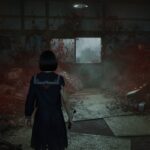 Hinako Standing in Bloody Room