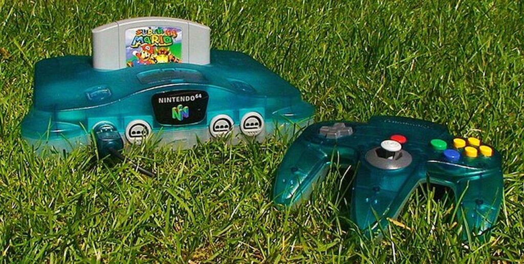 Nintendo 64 Blue with Super Mario 64