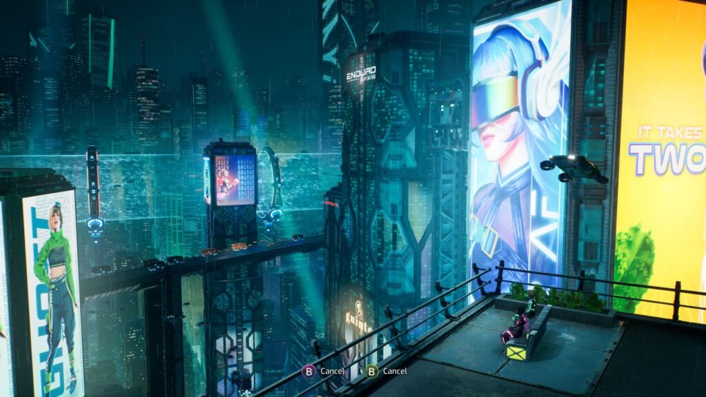 Split Fiction Cyberpunk World