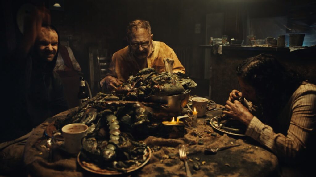Family Eating Dinner Biohazard